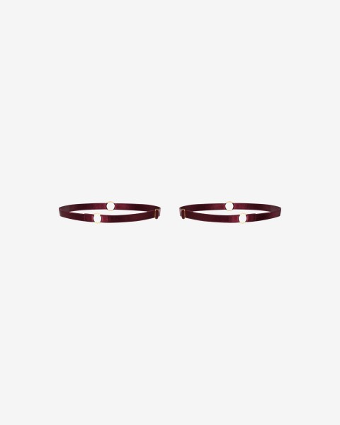 aura burgundy // podwiązki