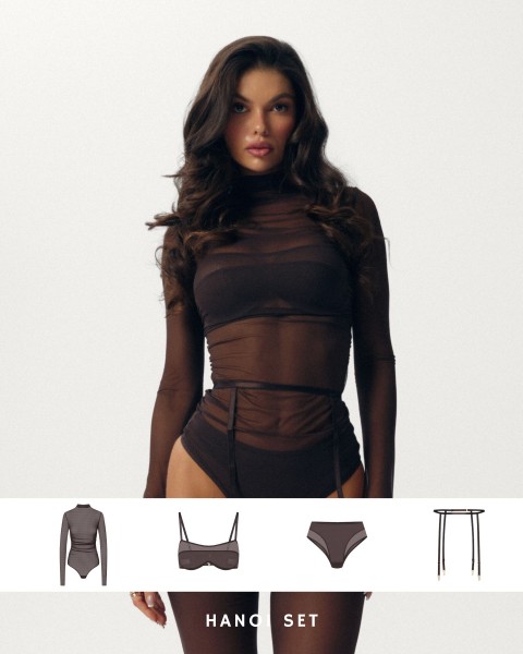 hanoi-brown-zestaw-czteroczęściowy-komplet-body-biustonosz-majtki-pas-siateczka-promees-made-in-poland