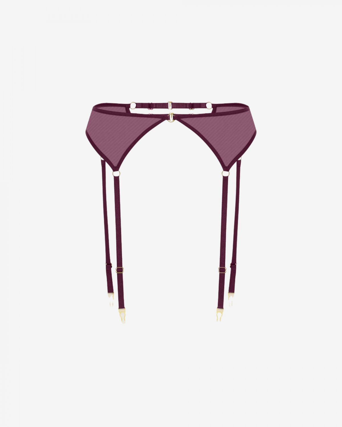 maia burgundy // garter belt