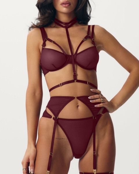 maia burgundy // panties