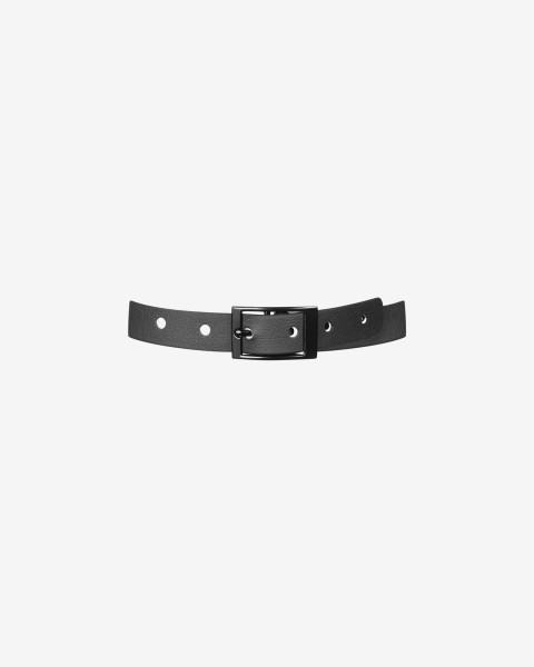 czarny choker ze stalowym okuciem