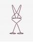 batty burgundy // body harness